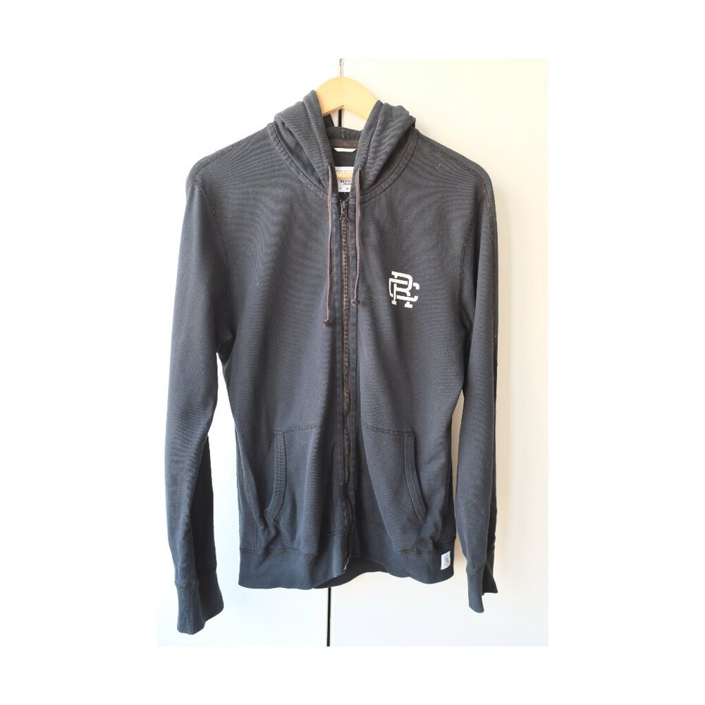 Reigning Champ Men's Black Full Zip Hoodie Size M - Midweight Terry